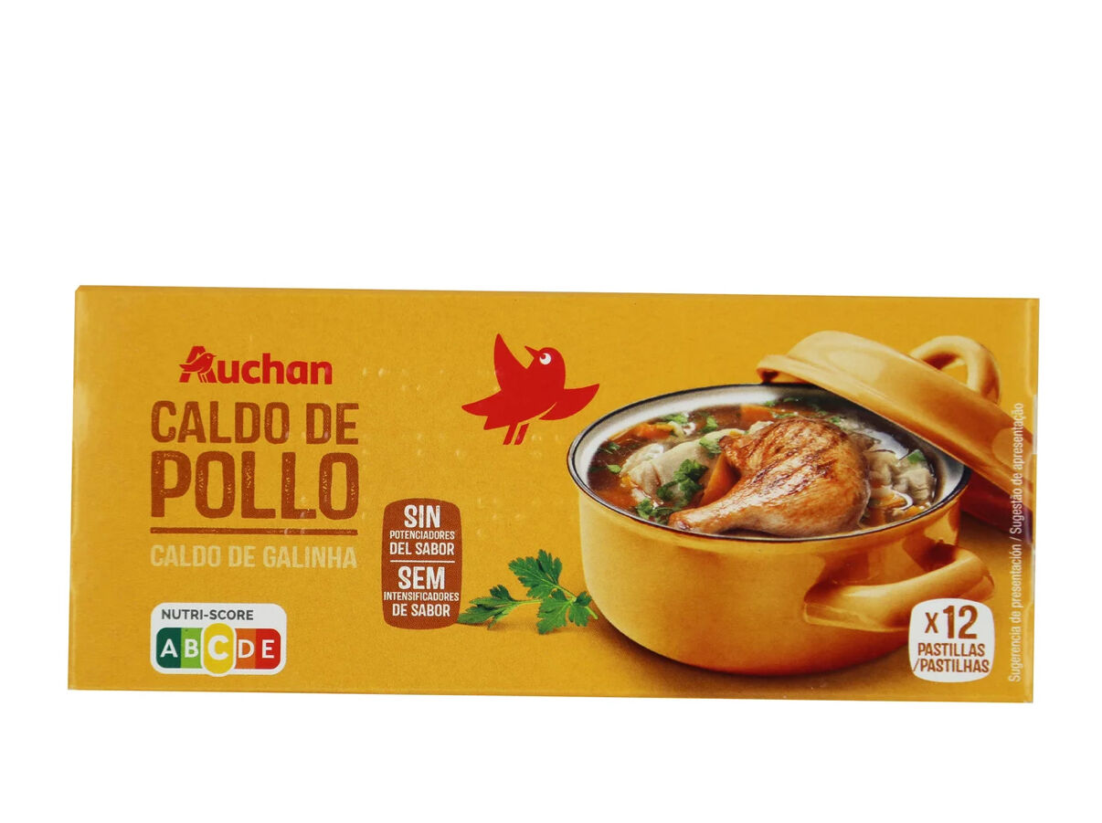 CALDO AUCHAN GALINHA 12UN 120G image number 0