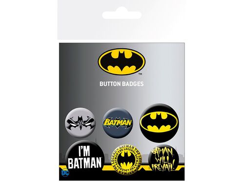PINS BATMAN DC COMICS ABYSTYLE PACK 6 UNIDADES image number 0