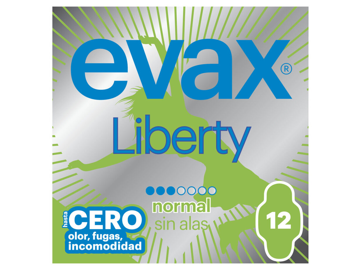 PENSOS HIGI&Eacute;NICOS LIBERTY NORMAL EVAX 12 UN