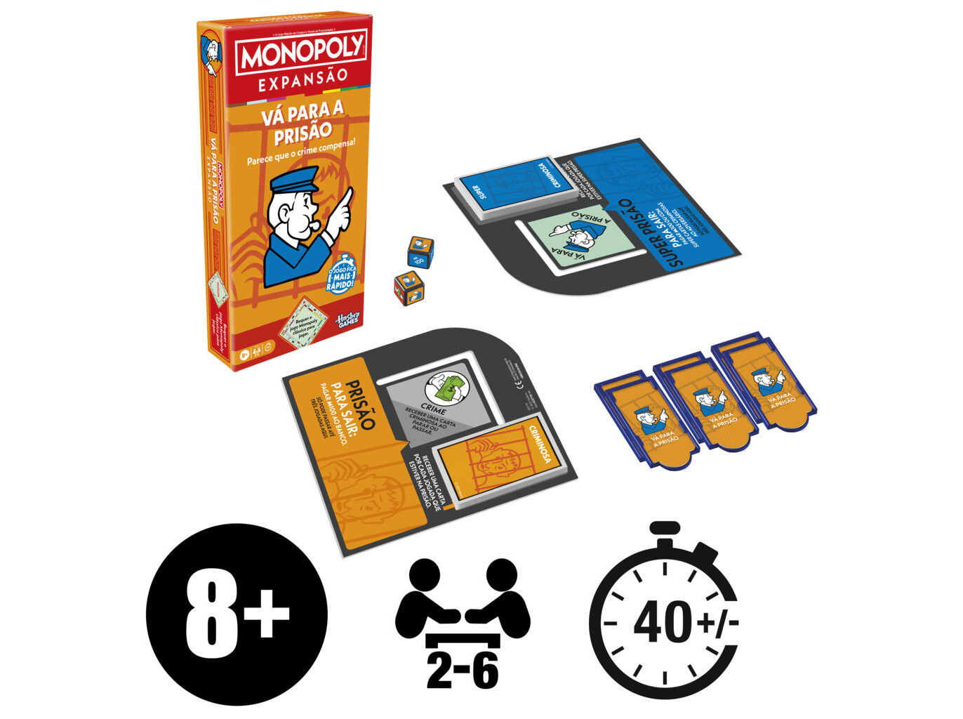 JOGO V&Aacute; PARA A PRIS&Atilde;O HASBRO EXPANS&Atilde;O MONOPOLY image number 1