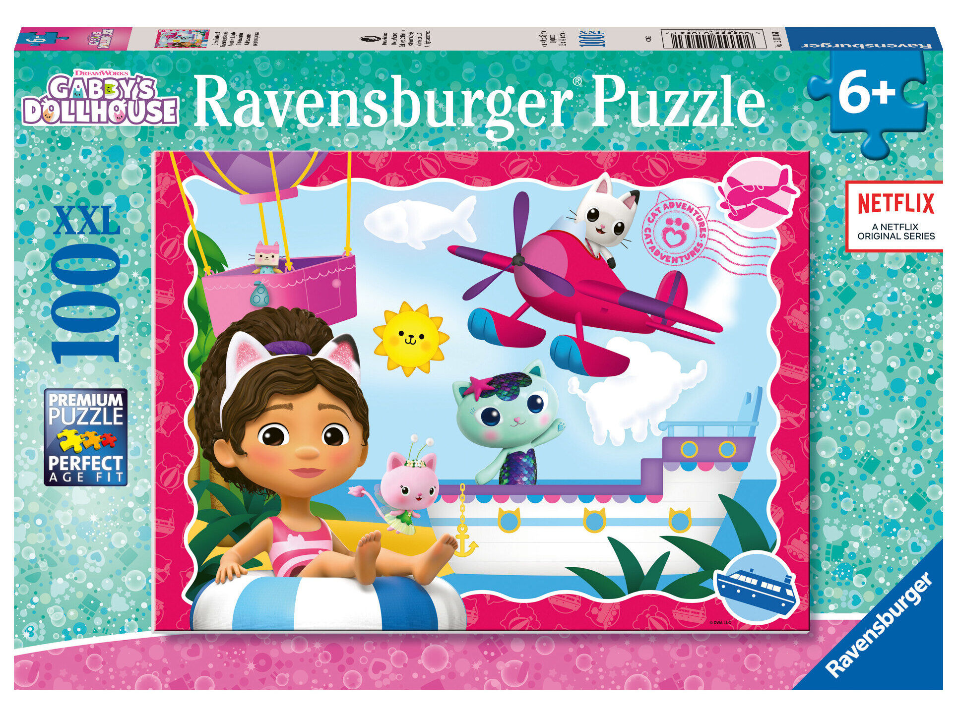 PUZZLE GABBY'S RAVENSBURGER 100 PE&Ccedil;AS XXL image number 0
