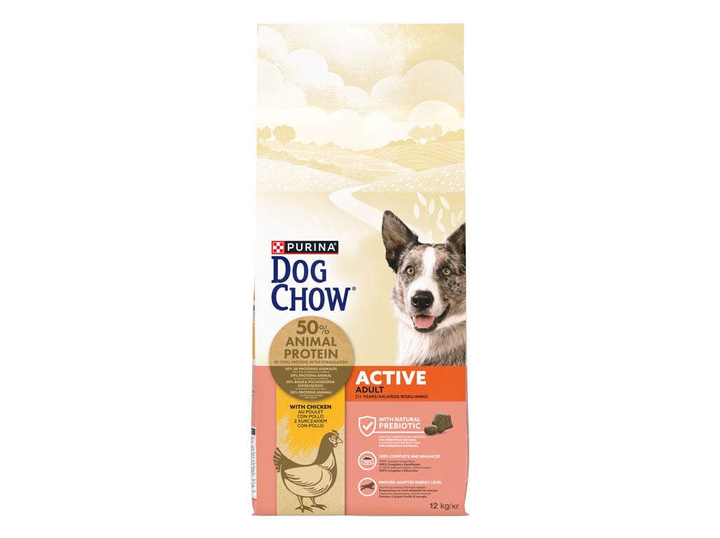 RA&Ccedil;&Atilde;O PARA C&Atilde;O DOG CHOW ACTIVE FRANGO 12KG image number 1