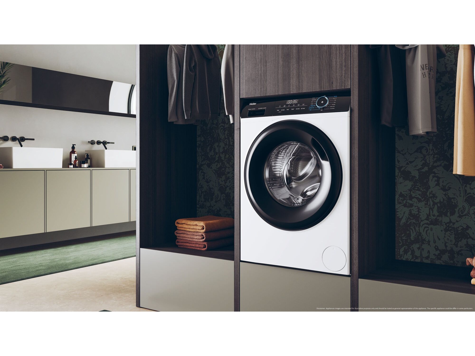 M&Aacute;QUINA DE LAVAR ROUPA HAIER HW80-BP14939-IB - BRANCO A 8KG image number 7