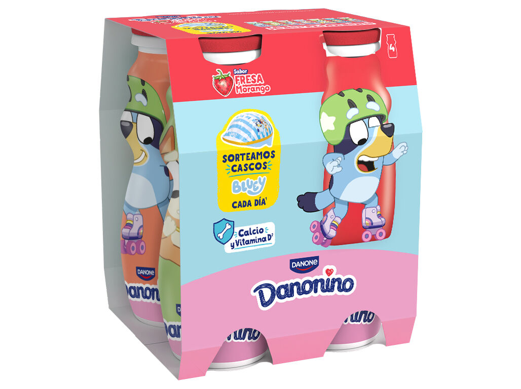 IOGURTE DANONINO PARA BEBER MORANGO 4X100G