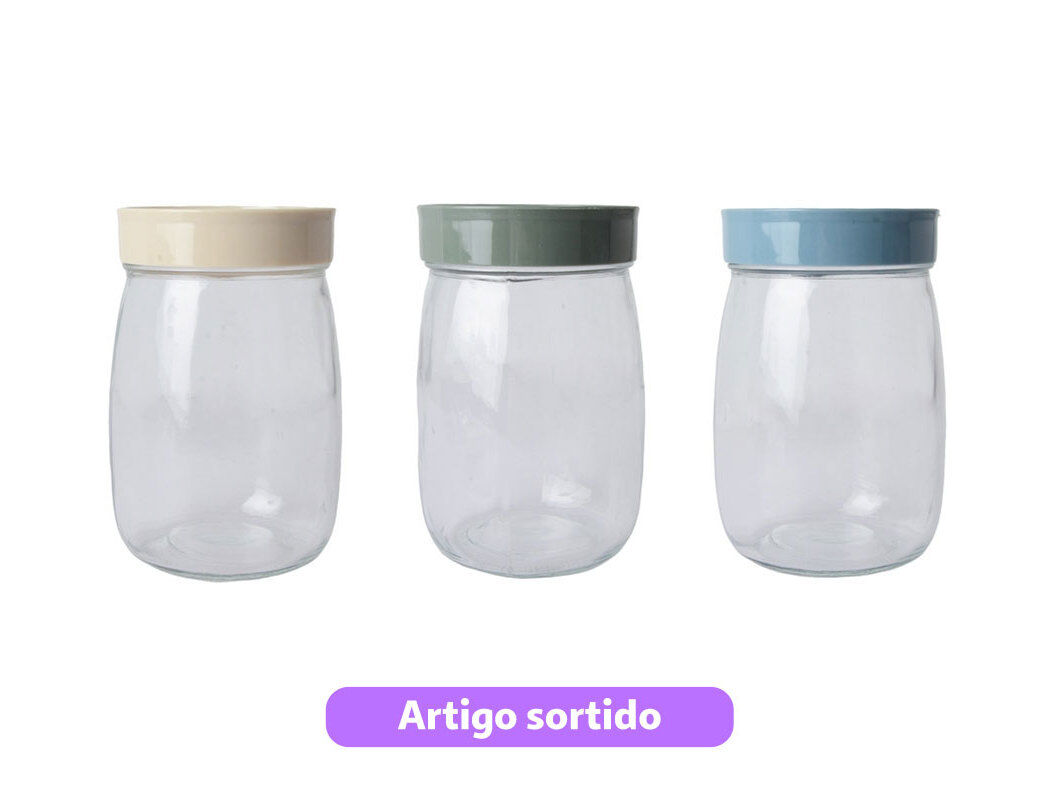 FRASCO ACTUEL VIDRO 1L CORES SORTIDAS