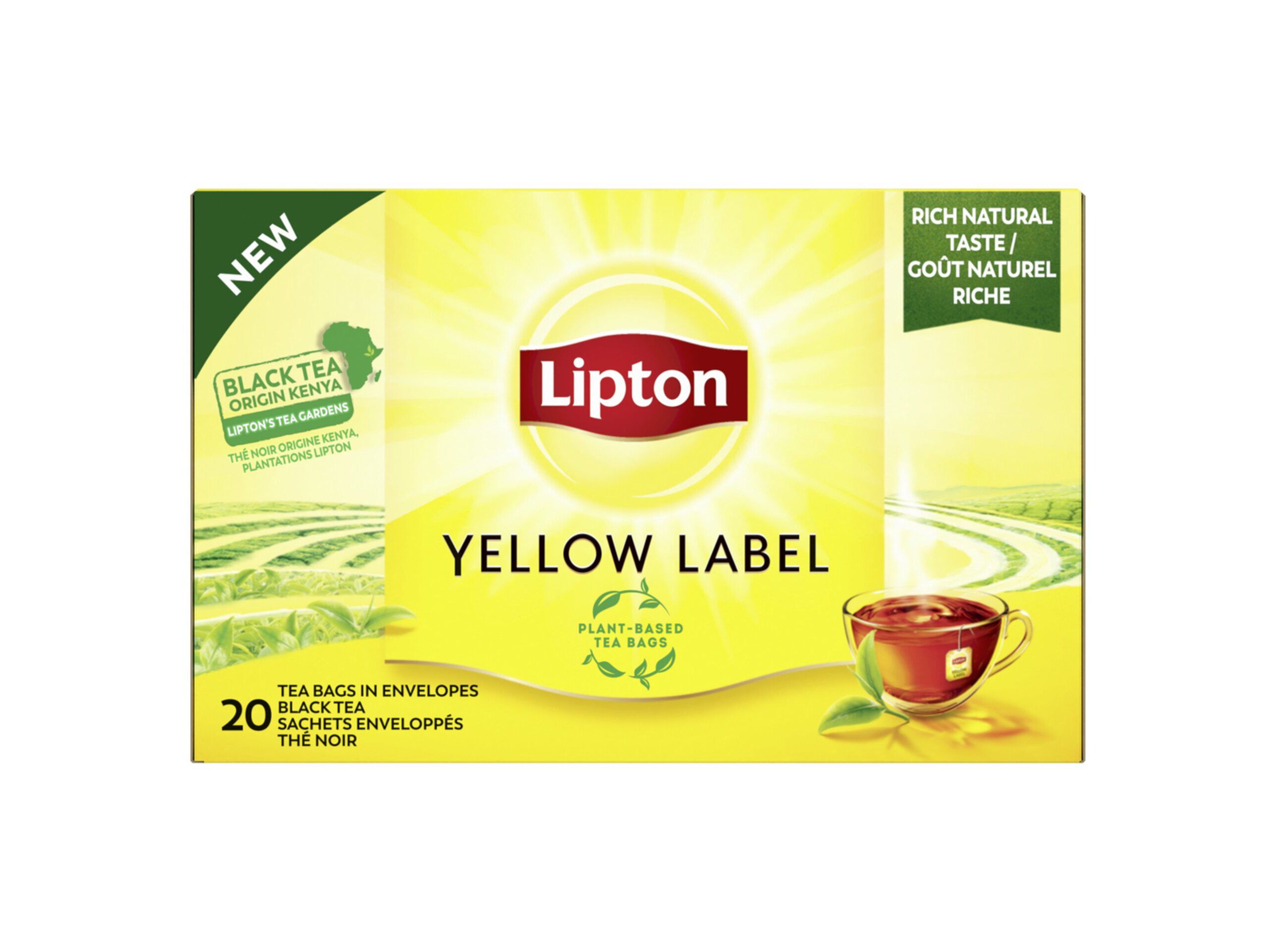 CH&Aacute; LIPTON PRETO YELLOW LABEL 20 SAQUETAS image number 0