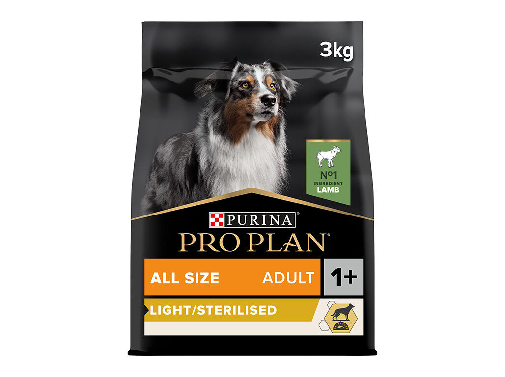 RA&Ccedil;&Atilde;O C&Atilde;O PRO PLAN ESTERILIZADO/LIGHT BORREGO 3KG image number 0