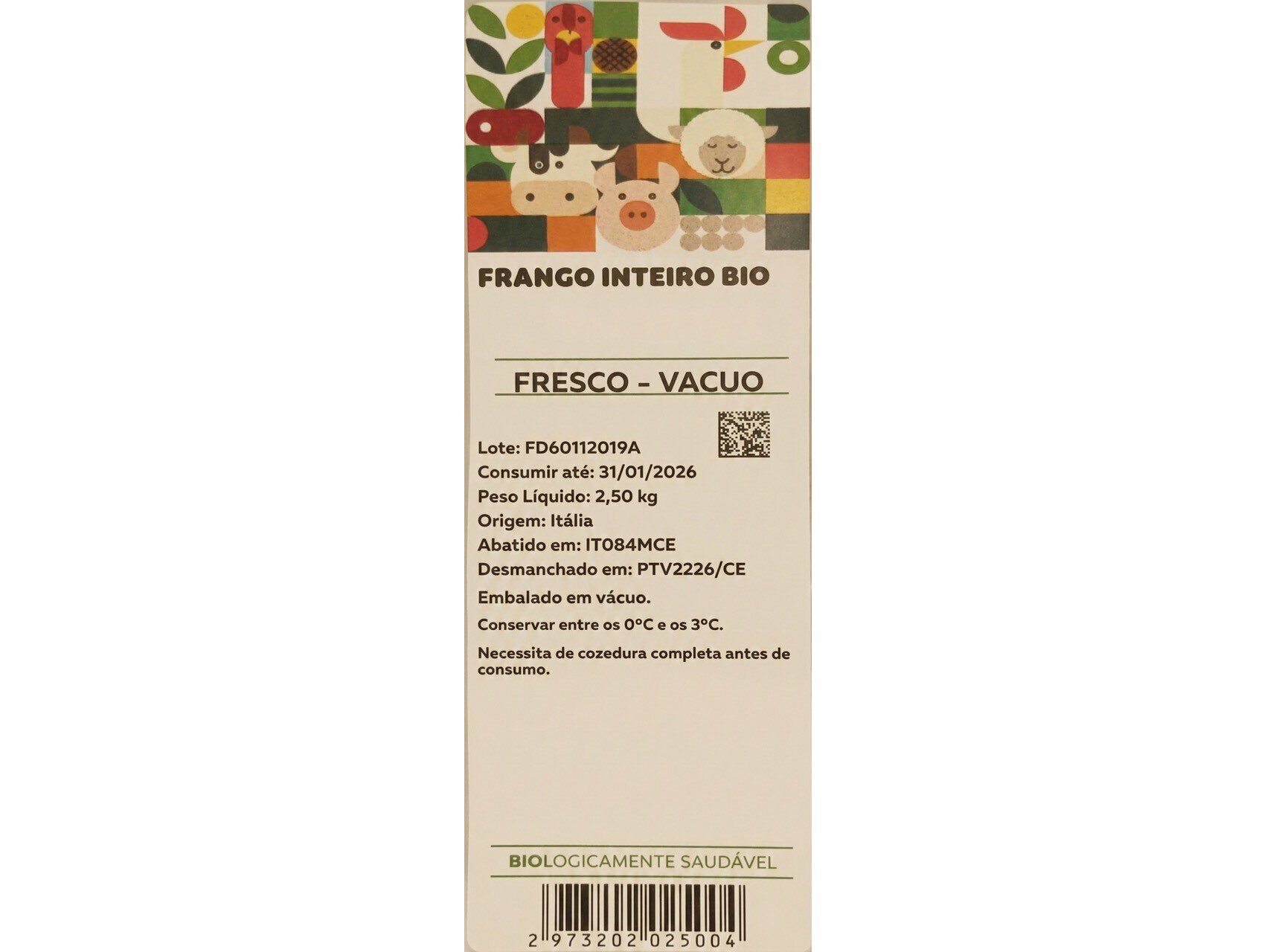 FRANGO INTEIRO BIOLOGIC BIO 1KG image number 1