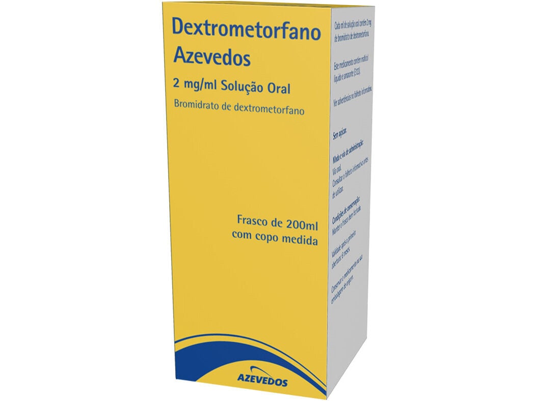 SOLU&Ccedil;&Atilde;O AZEVEDOS ORAL DEXTROMETROFANO 2MG/ML 200ML image number 0