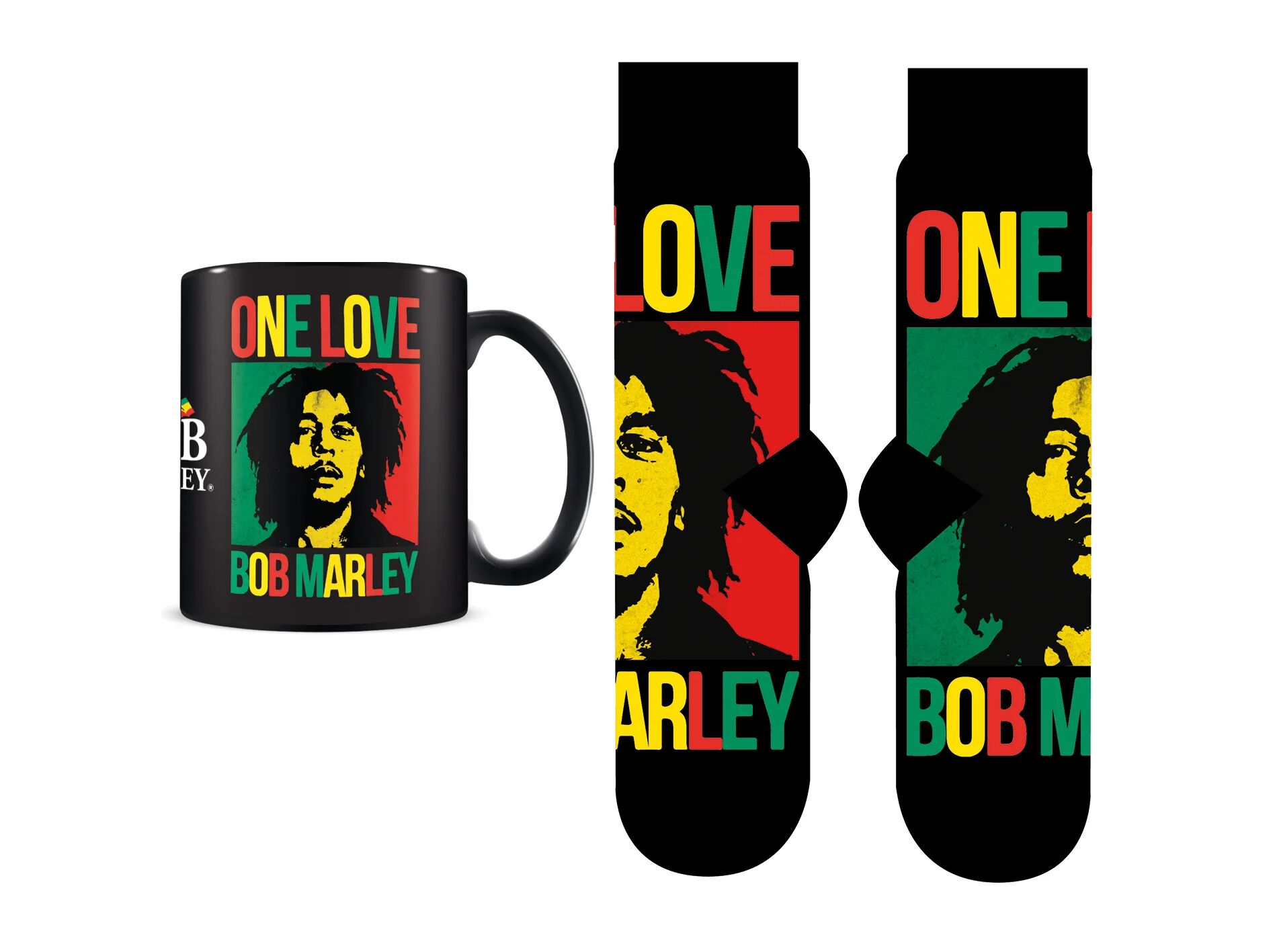 SET CANECA E MEIAS BOB MARLEY image number 0