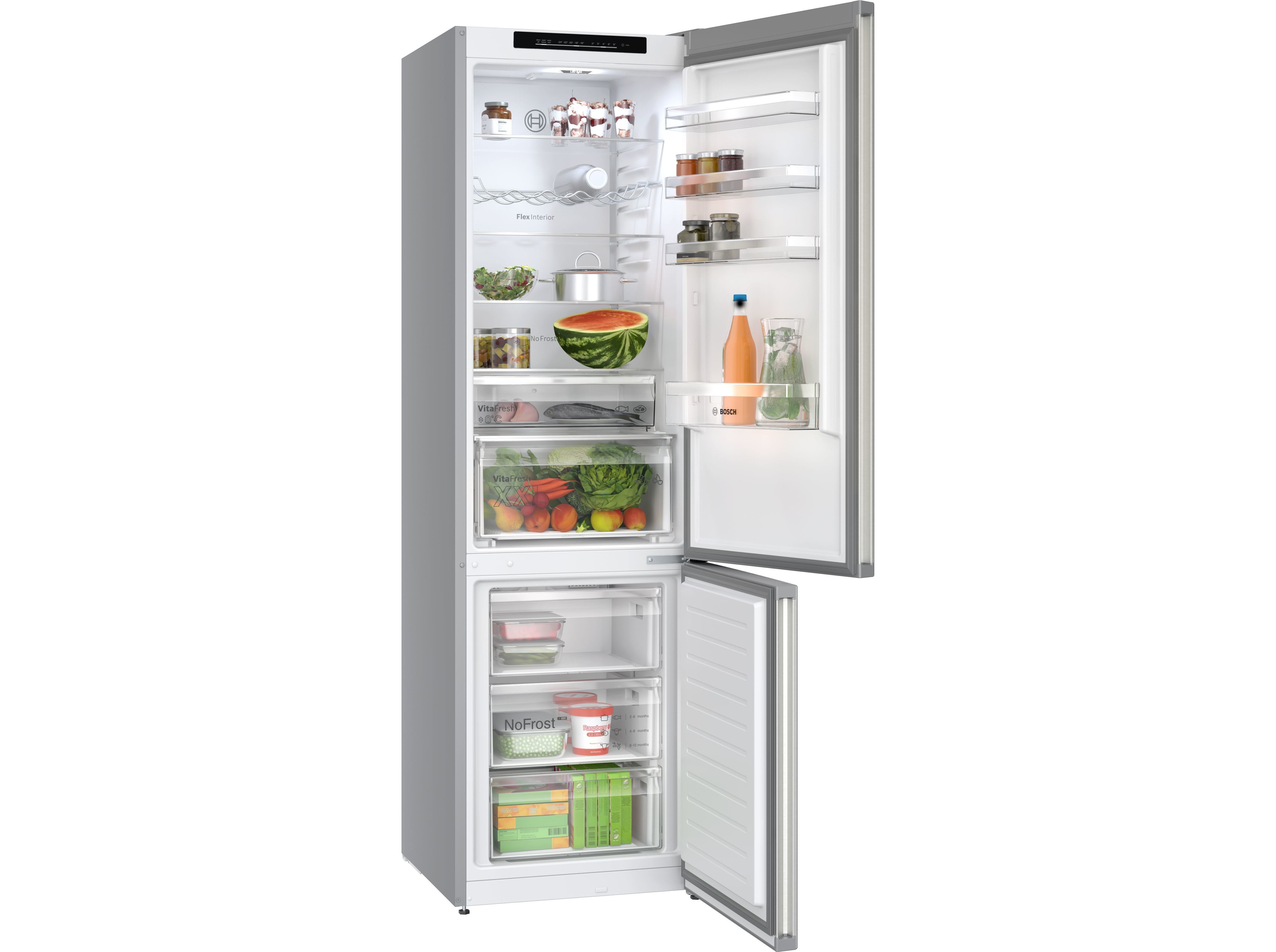 FRIGOR&Iacute;FICO COMBINADO BOSCH KGN392I1F (NO FROST A 200CM 363L INOX) image number 7