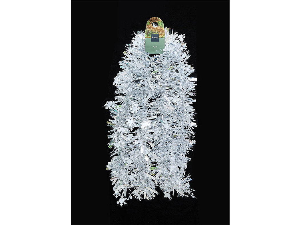 FITA PARA &Aacute;RVORE DE NATAL ACTUEL PRATEADO 2MX9CM image number 0