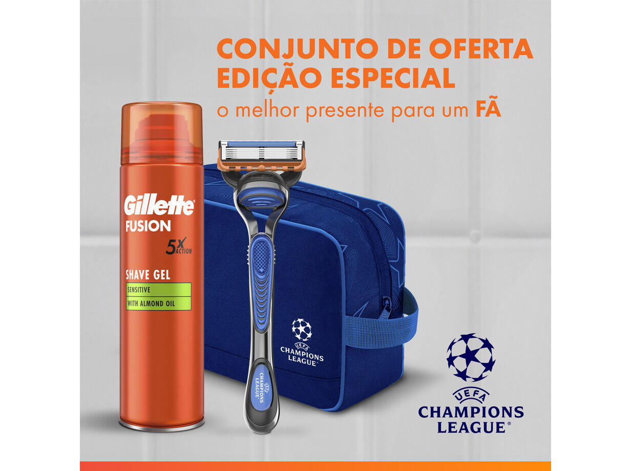 FUSION CABO GILLETTE UEFA+4REC+GEL200+BOLSA image number 2