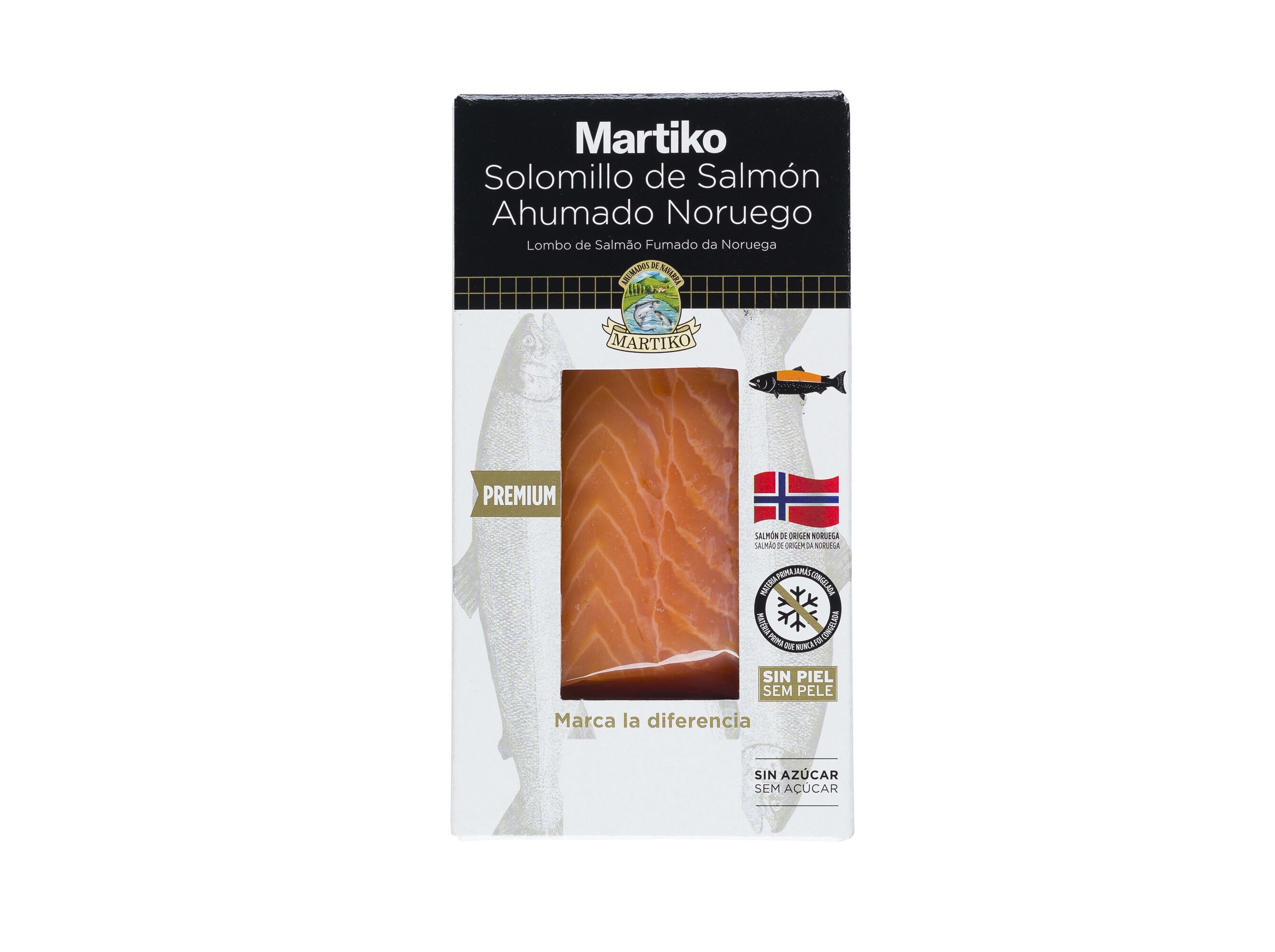LOMBO SALM&Atilde;O FUMADO DA NORUEGA MARTIKO 150G