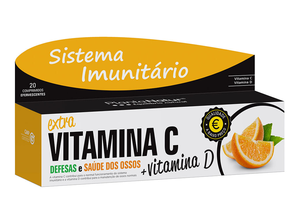 SUPLEMENTO PLANTANATUR VITAMINA C + D EFERVESCENTE 20 COMP