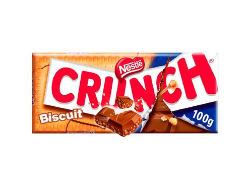 TABLETE NESTLÉ CHOCOLATE CRUNCH BOLACHA 100G image number 0