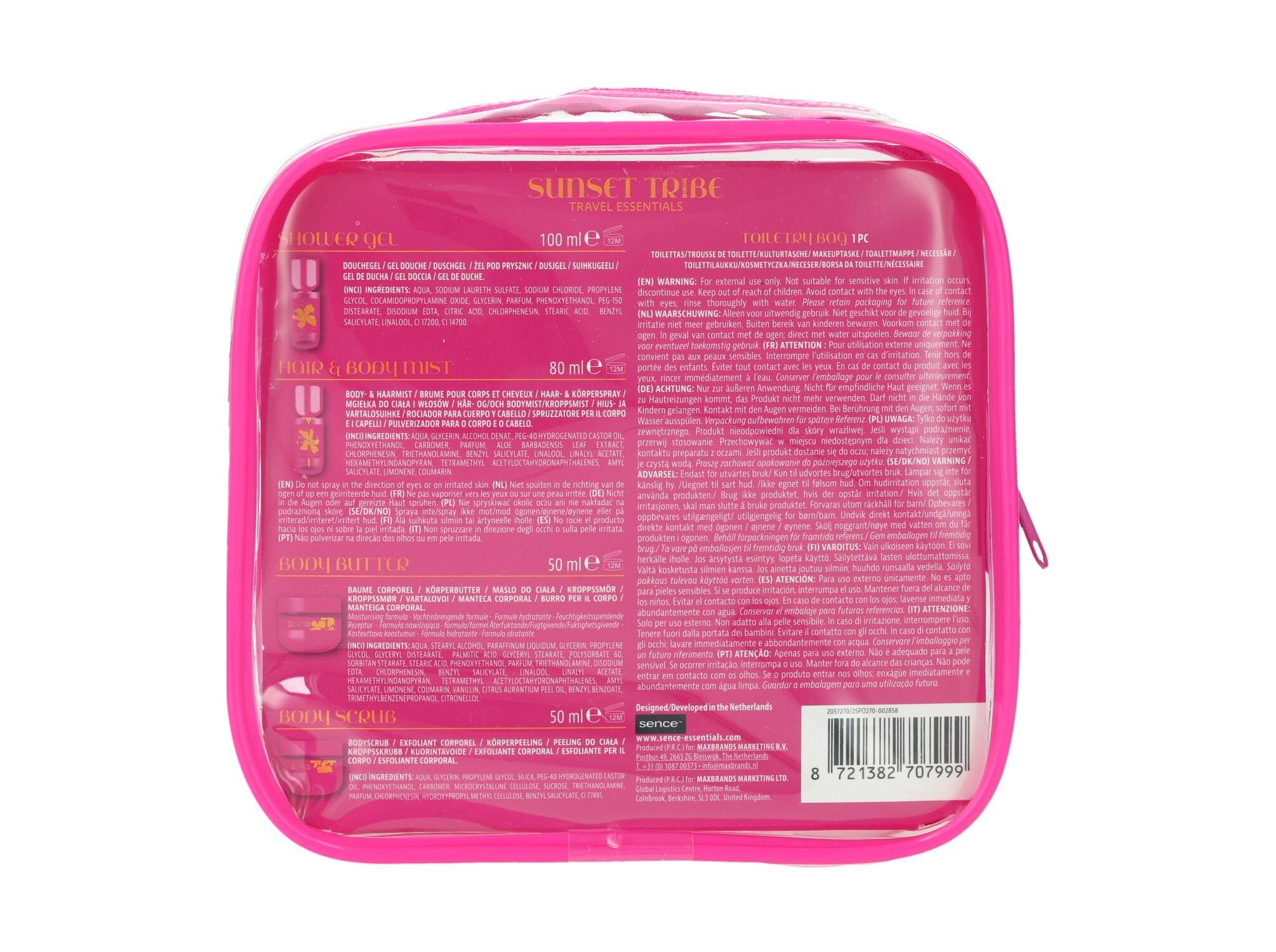 KIT ESSENCIAIS VIAGEM SENCE SUSNSET TRIBE 4PCS image number 2