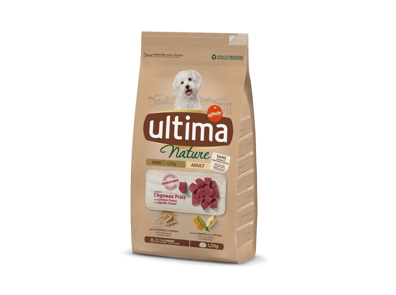 RA&Ccedil;&Atilde;O PARA C&Atilde;O NATURE ULTIMA MINI COM BORREGO 1.25KG image number 1