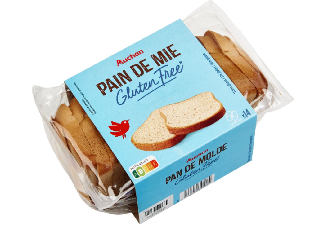 P&Atilde;O DE FORMA AUCHAN SEM GLUTEN 400G