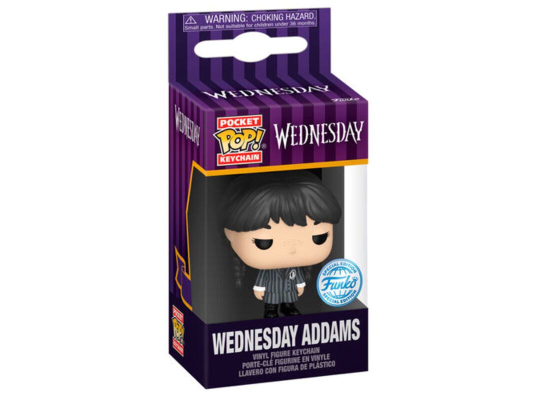 FIGURA FUNKO POP! KEYCHAIN WEDNESDAY image number 0