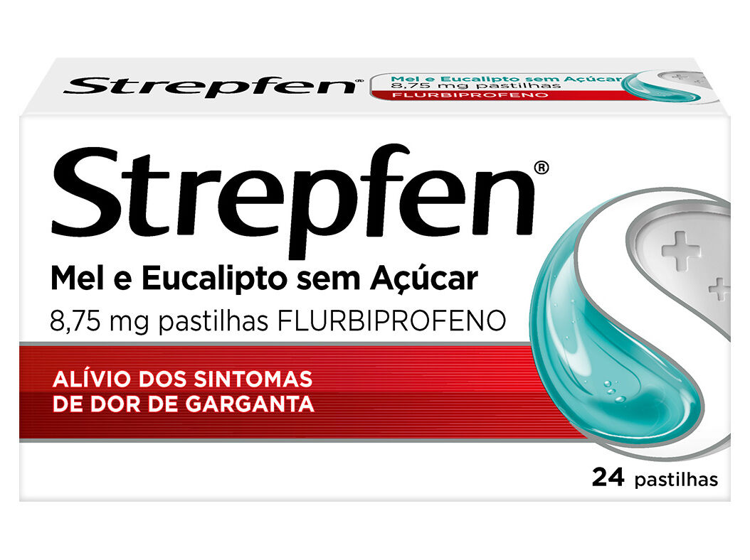 PASTILHAS STREPFEN MEL E EUCALIPTO 24 UN