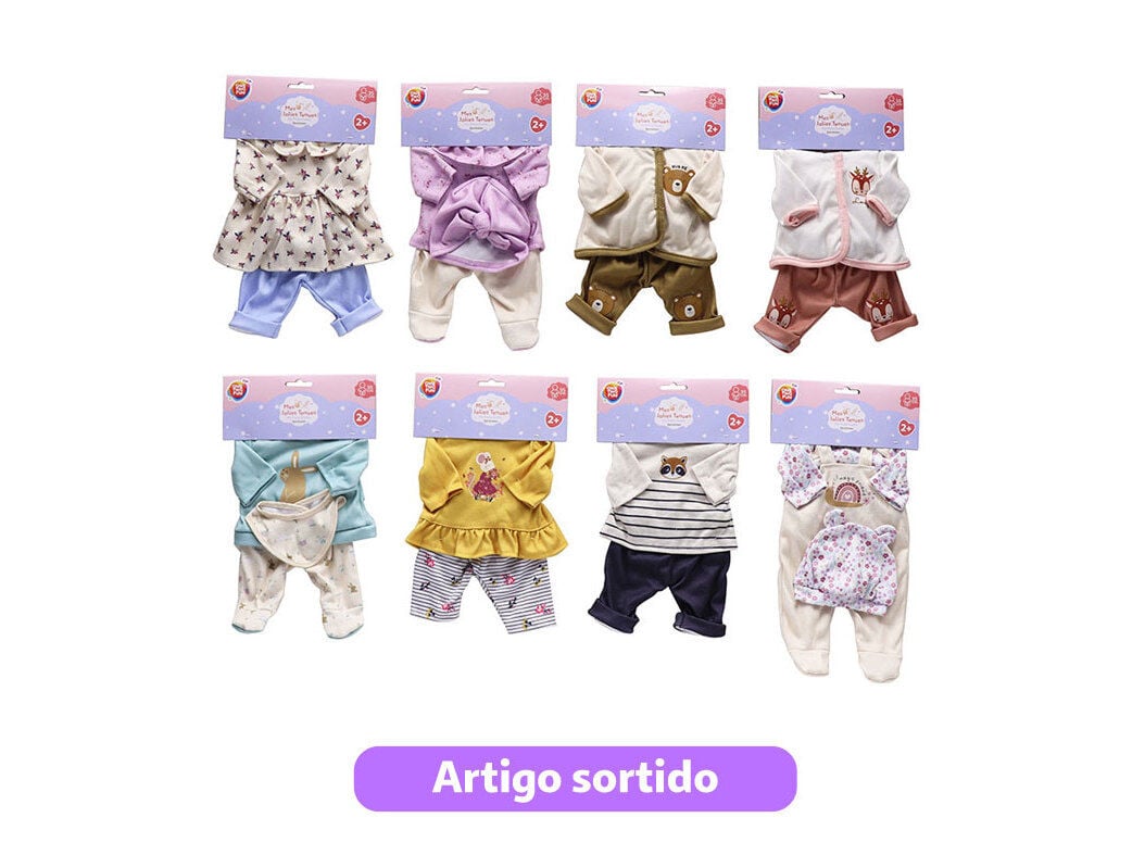 ROUPA DE BONECA ONE TWO FUN 35CM MODELOS SORTIDOS