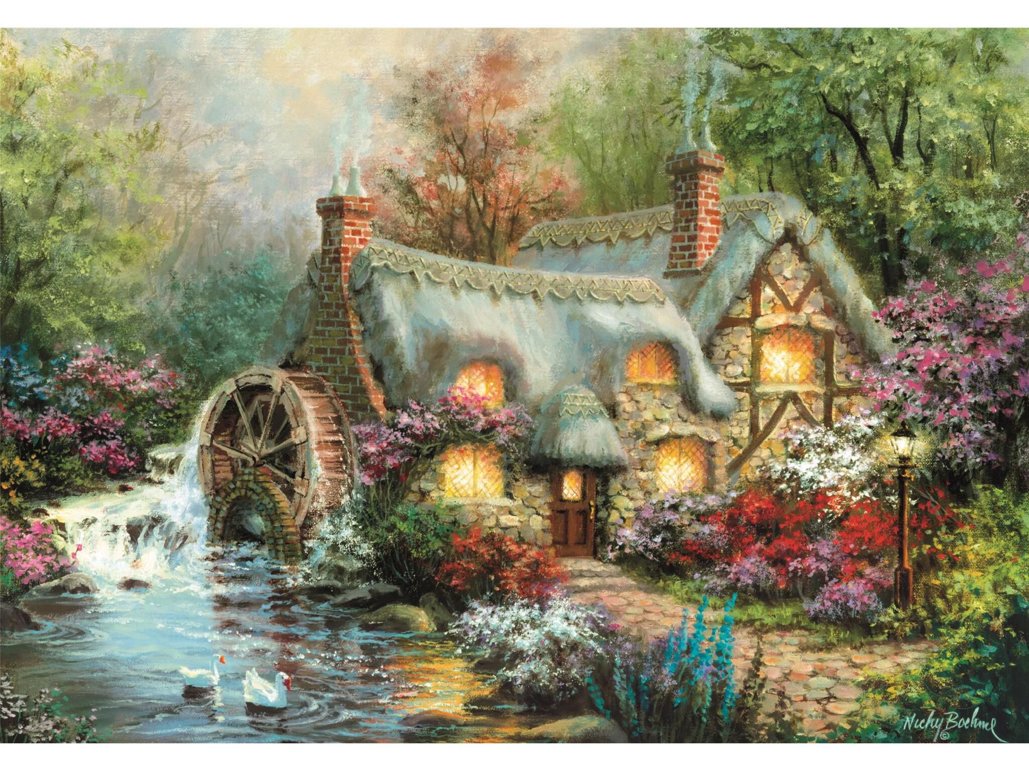 PUZZLE CLEMENTONI COUNTRY RETREAT 1500 PE&Ccedil;AS image number 1