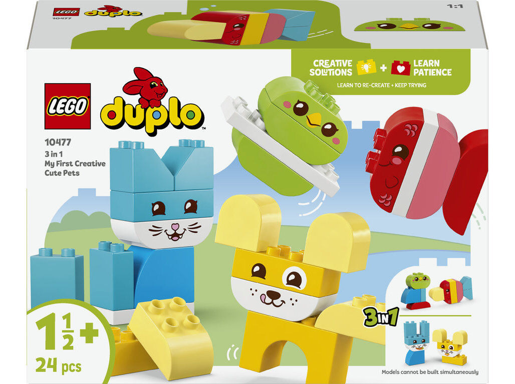 ANIMAIS CRIATIVOS ADOR&Aacute;VEIS 3 EM 1 LEGO DUPLO MY FIRST 10477