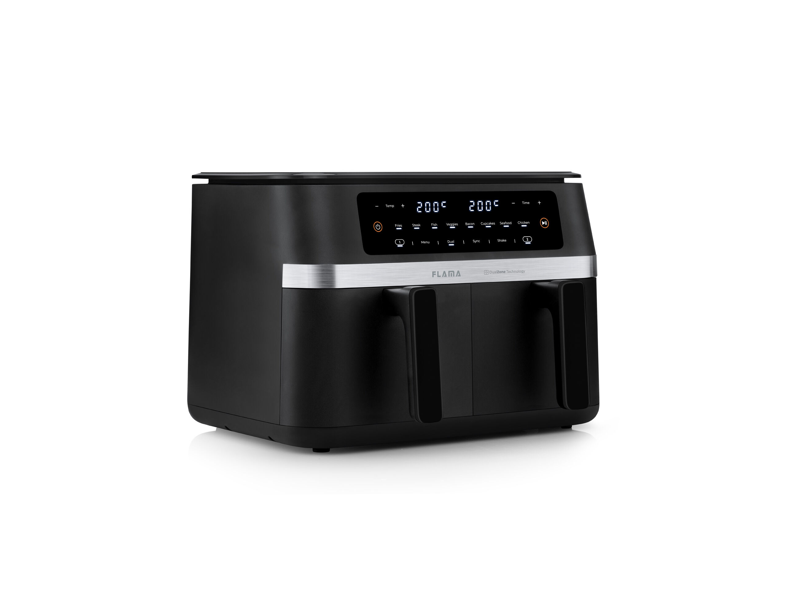 FRITADEIRA AIR FRYER FLAMA 671FL DOUBLE XL 11 L COM 2 GAVETAS image number 4