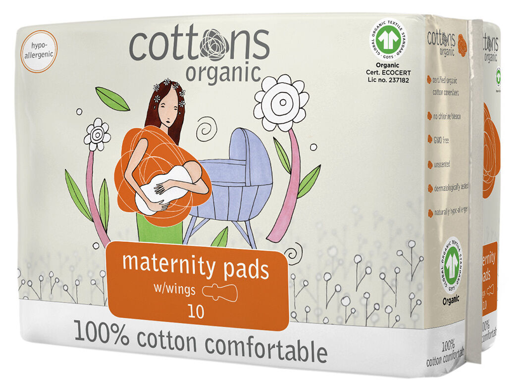 PENSO MATERNIDADE COTTONS ORGANICS 10UN