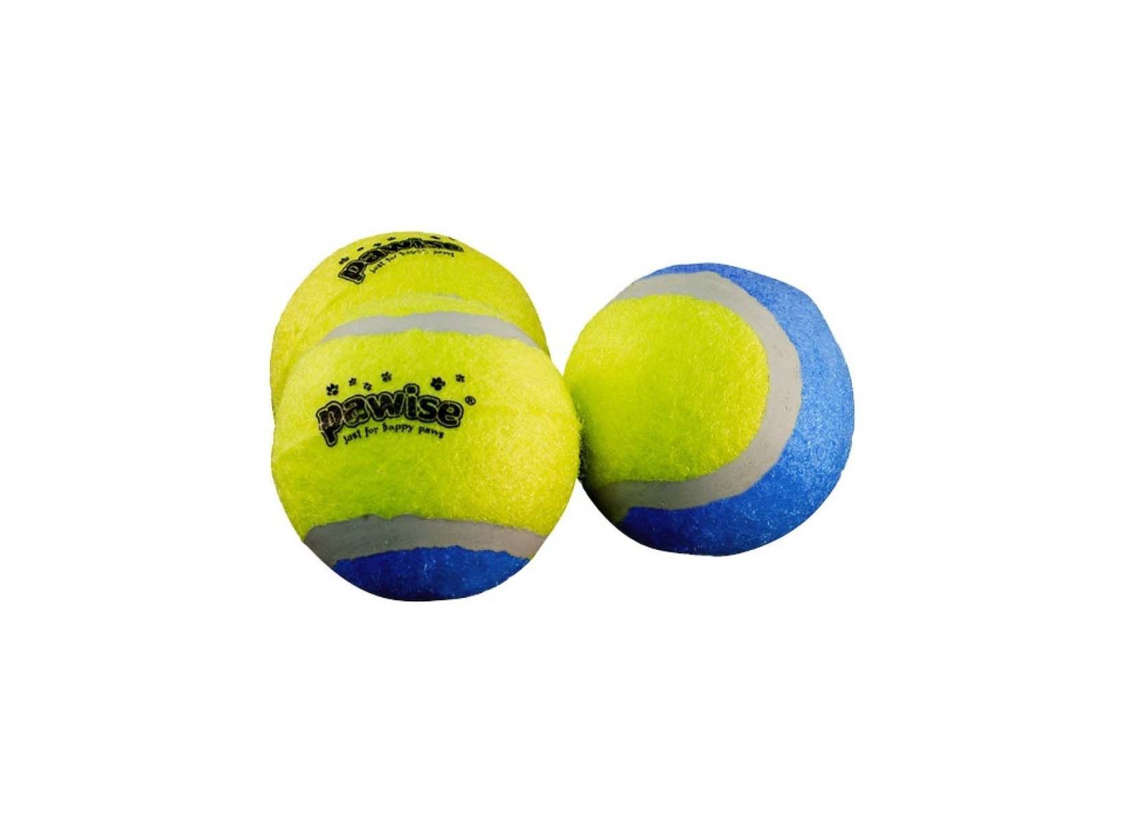 BRINQUEDO PARA C&Atilde;O PAWISE BOLA AMARELO E AZUL 6.3CM 1 UNIDADE image number 0