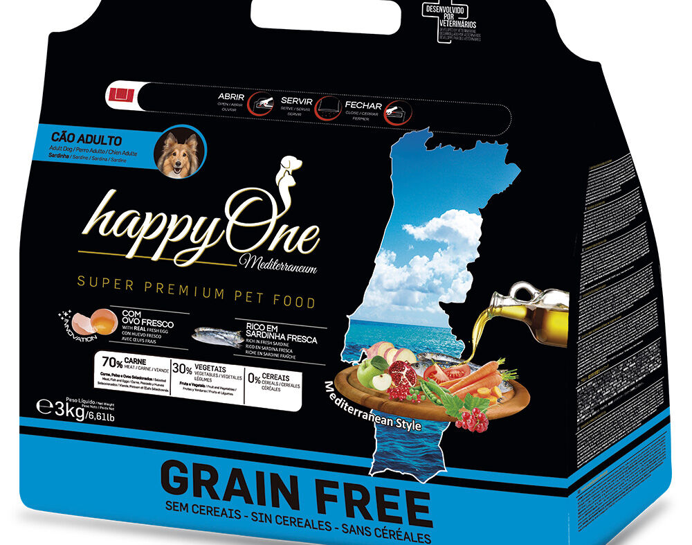 RA&Ccedil;&Atilde;O HAPPYONE MEDITERRANEUM C&Atilde;O SARDINHA 3 KG* image number 0