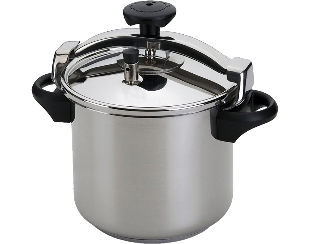 PANELA DE PRESS&Atilde;O SILAMPOS EM INOX SEM CESTO APTA PARA INDU&Ccedil;&Atilde;O 8L