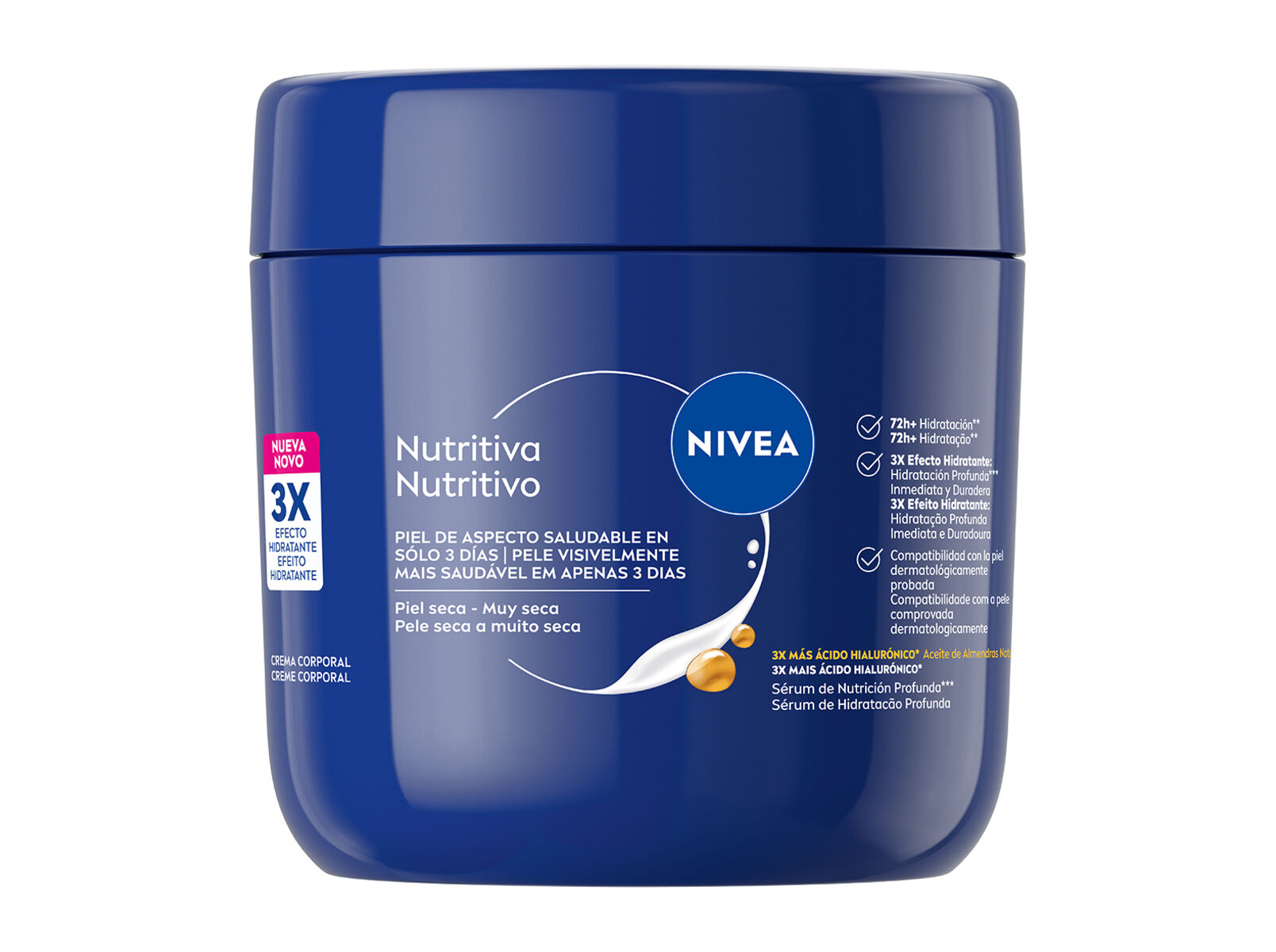 CREME NIVEA BODY MILK BOI&Atilde;O 400 ML image number 0