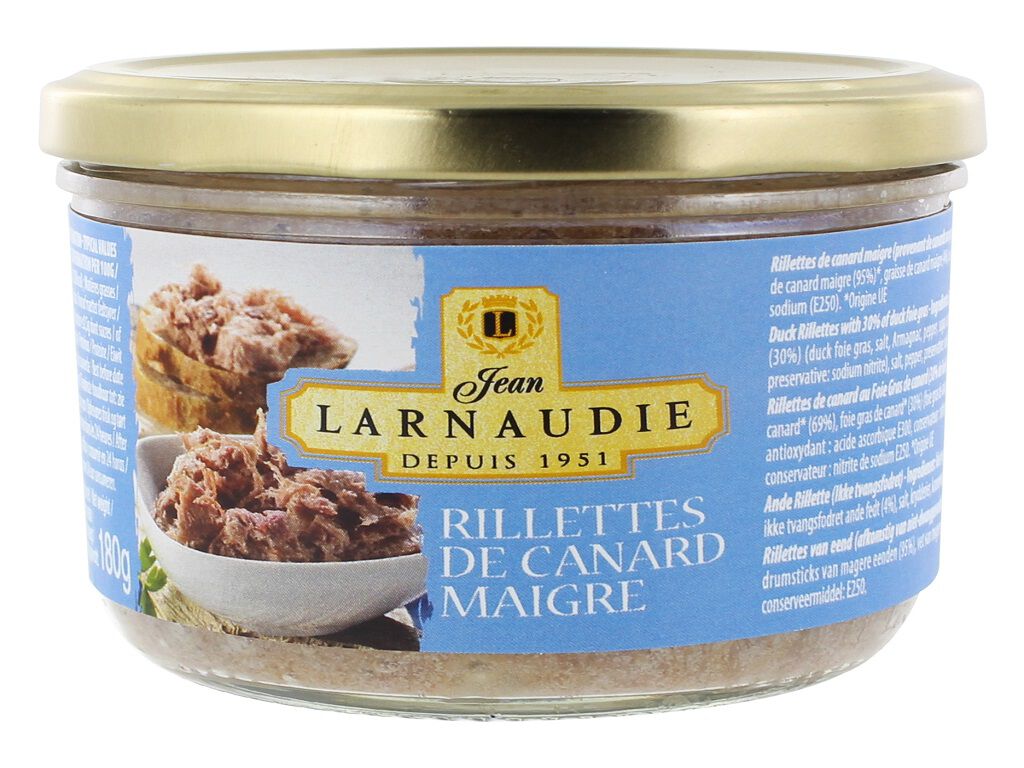 RILLETTES PATO LARNAUDIE MAGRO 180G image number 0