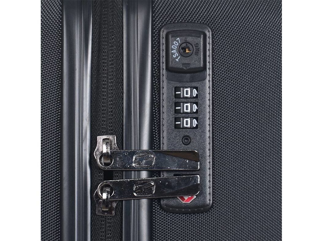 MALA DE VIAGEM M&Eacute;DIA R&Iacute;GIDO AIRPORT CINZENTO ESCURO 8 RODAS 65CM image number 8