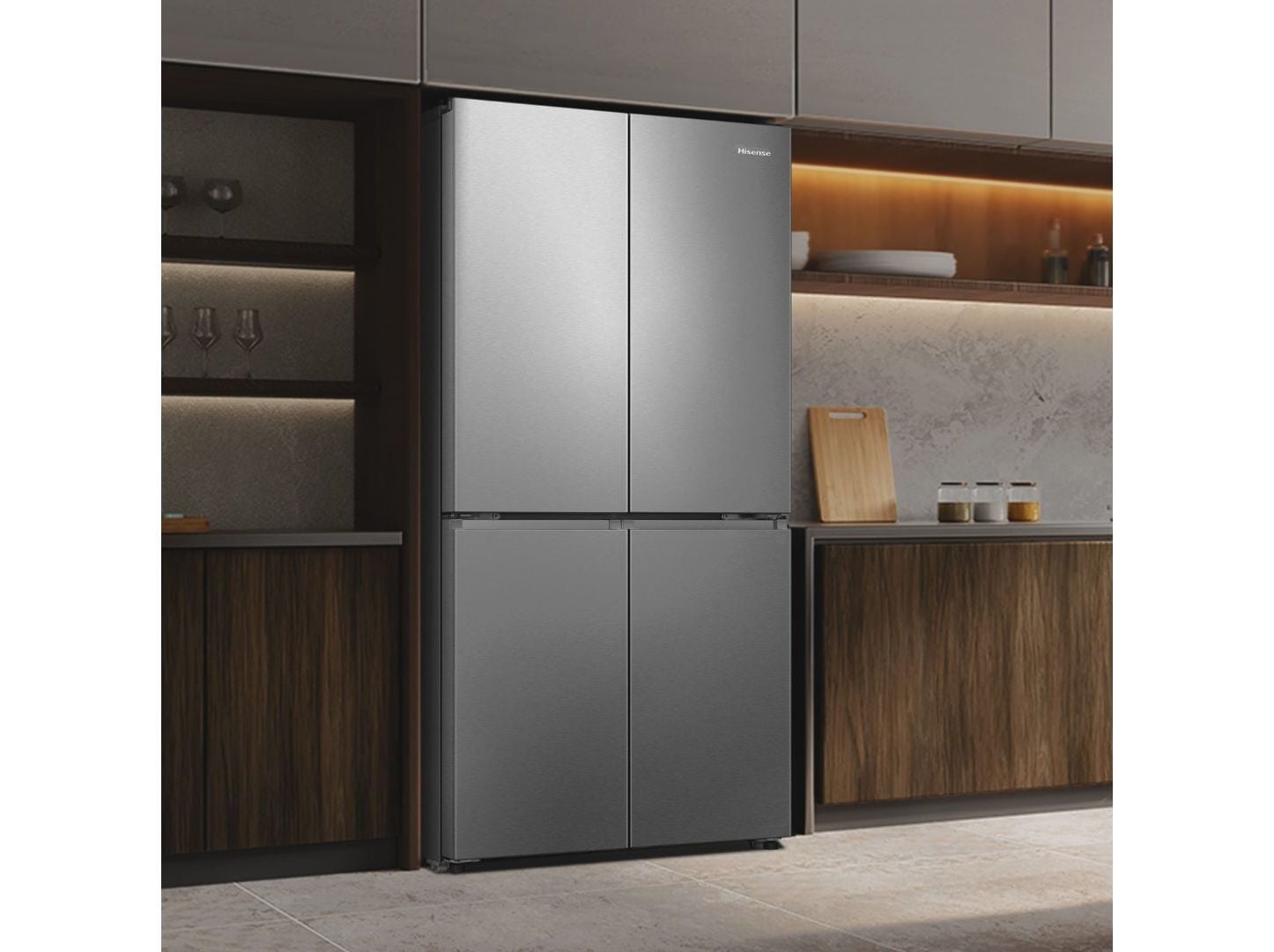 FRIGOR&Iacute;FICO AMERICANO HISENSE RQ5P470SEIE (NO FROST E 178.5CM 483L CINZENTO) image number 8