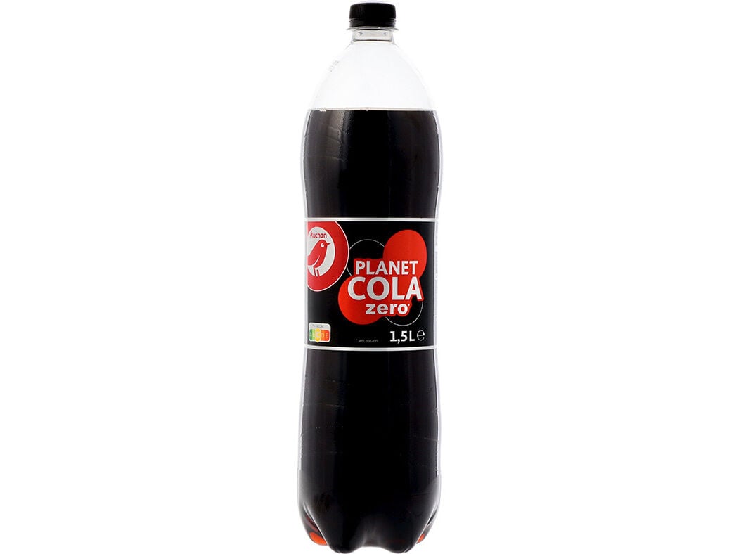 REFRIGERANTE AUCHAN COM G&Aacute;S AROMATIZADO COLA ZERO 1.5L
