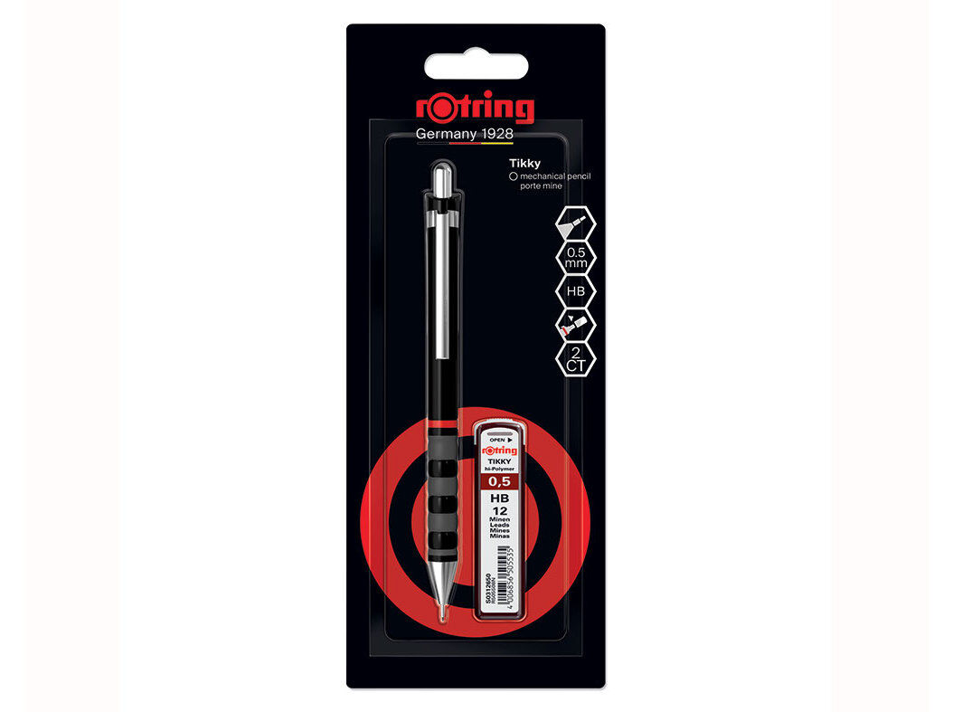 LAPISEIRA ROTRING TIKKY 0.5MM+12 MINAS HB