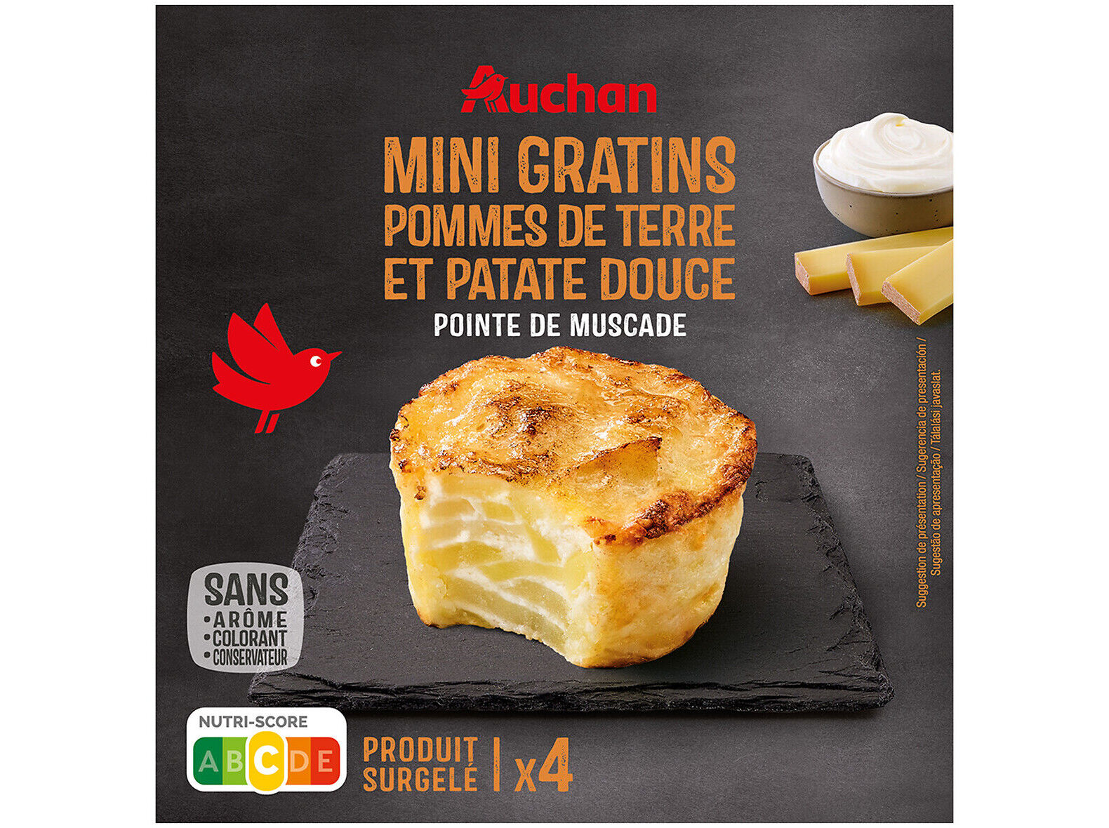 MINI GRATINADOS AUCHAN BATATA DOCE 480G