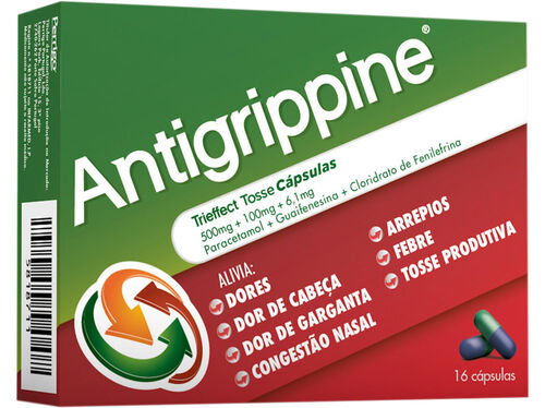 CAPSULAS ANTIGRIPPINE TRIEFFECT500MG+5MG+6.1MG 16UN image number 0