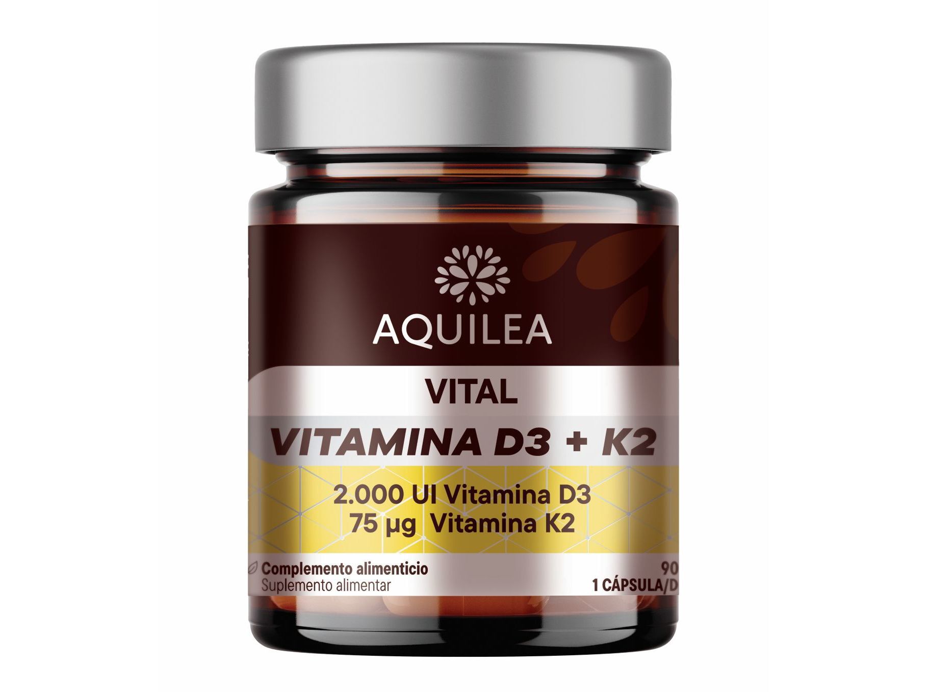 SUPLEMENTO AQUILEA VITAL D3+K2 90 CAPS image number 0