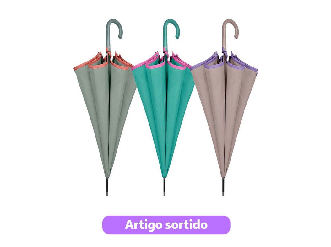 GUARDA-CHUVA SENHORA LONGO PERLETTI AUTOM&Aacute;TICO CORES SORTIDAS image number 0