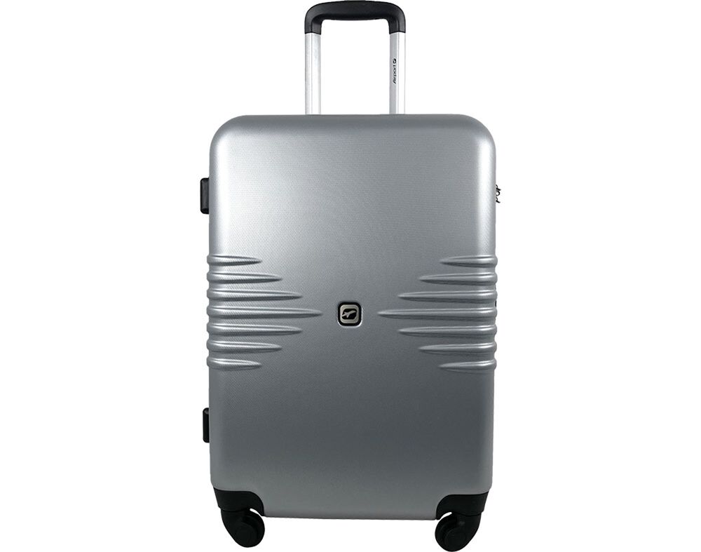 MALA DE CABINE R&Iacute;GIDA AIRPORT CINZENTO 4 RODAS 50CM image number 0