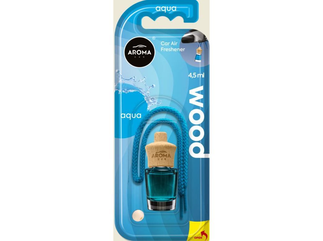 AMBIENTADOR AUTO AROMA CAR WOOD 4.5ML AQUA