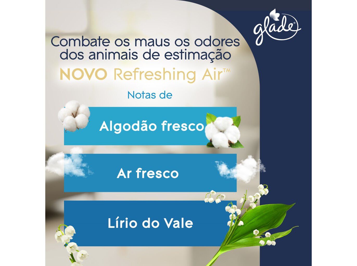 AMBIENTADOR GLADE PET AEROSSOL REFRESHING AIR 300ML image number 3