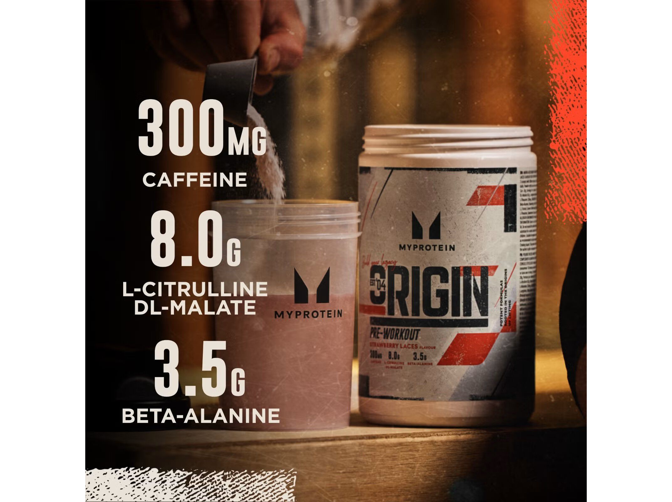 PR&Eacute;-TREINO MYPROTEIN ORIGIN LAR/ MAN 600G image number 1