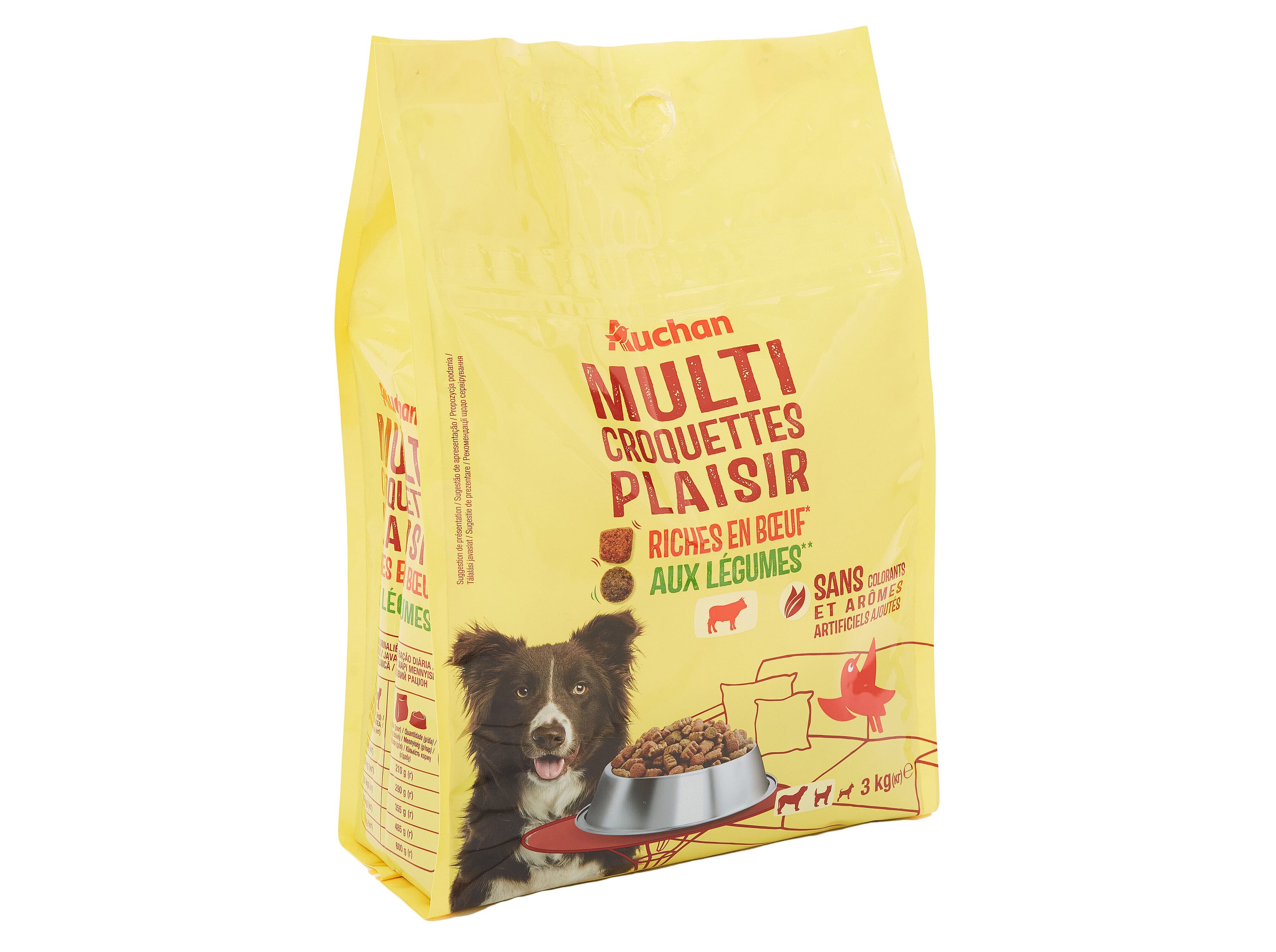 RA&Ccedil;&Atilde;O PARA C&Atilde;O AUCHAN PRAZER RICO EM VACA E COM LEGUMES 3KG image number 1