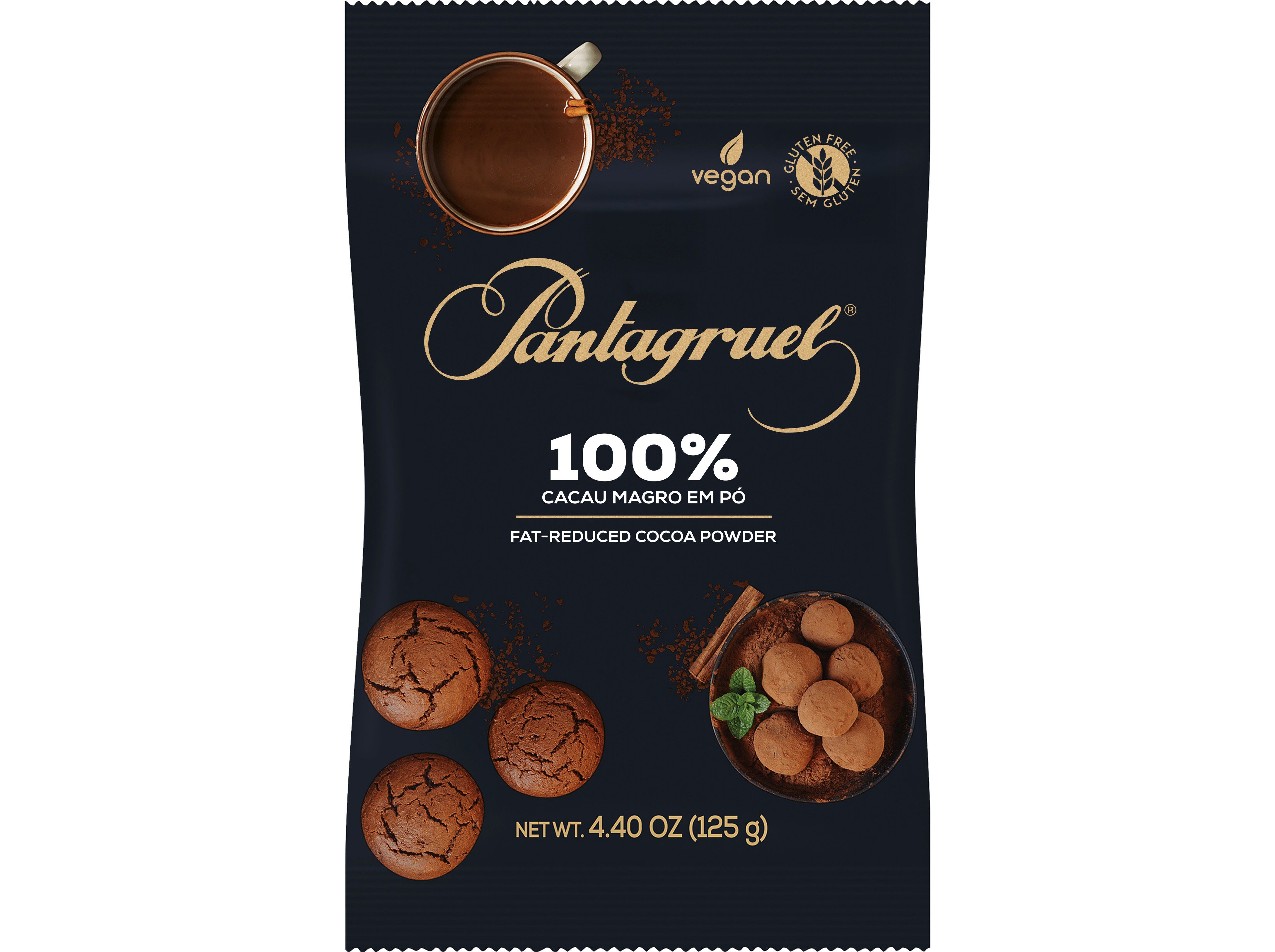 CACAU PANTAGRUEL EM P&Oacute; MAGRO 125G