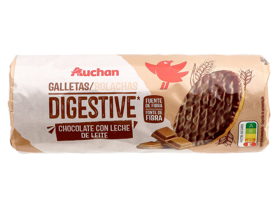 BOLACHA AUCHAN DIGESTIVE CHOCOLATE 300G